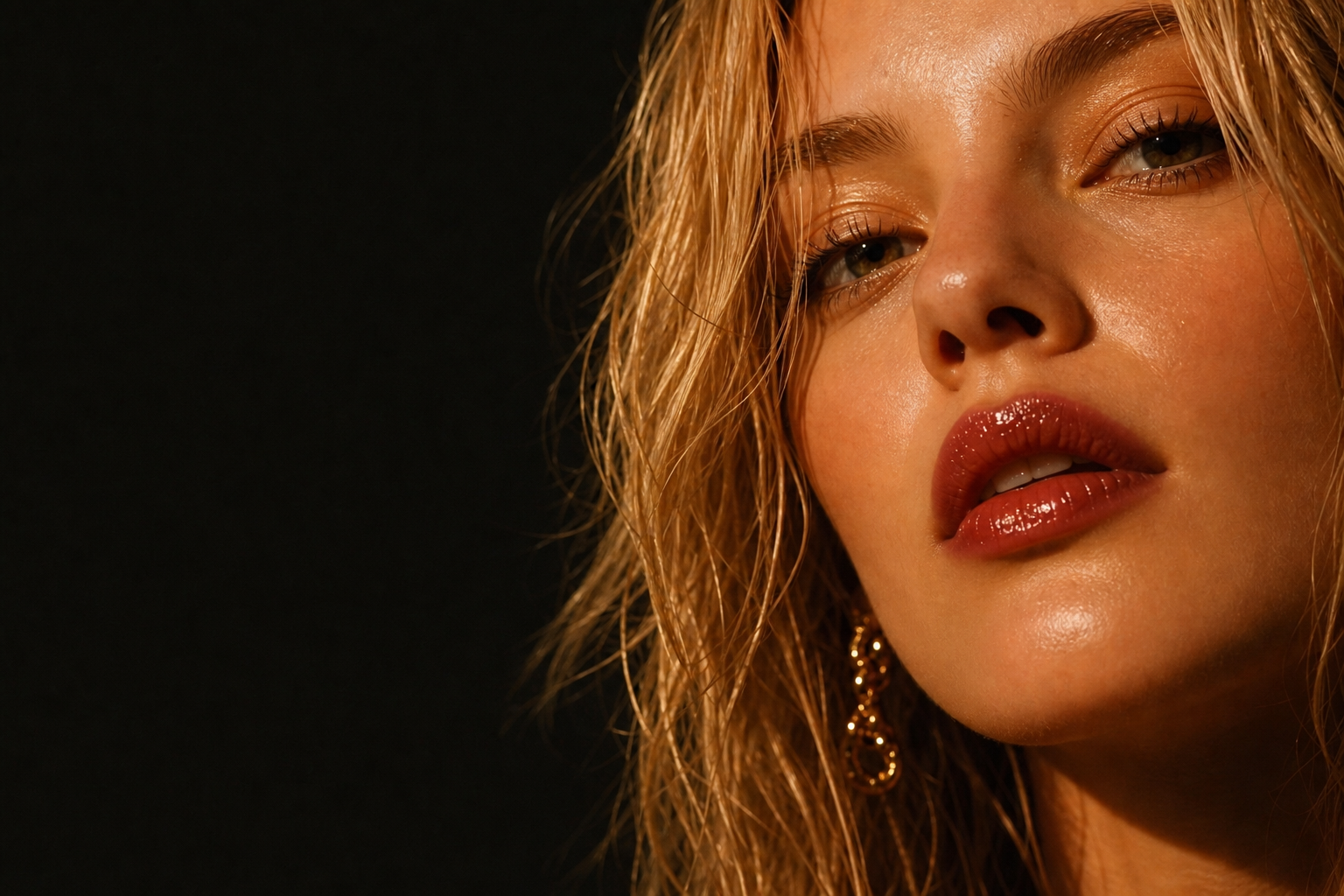 Beauty editorial portrait